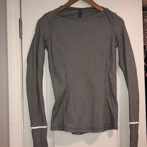 Grey lululemon long sleeve